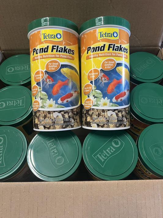 12pk 6.35oz Tetra Pond Flakes for Small Goldfish & Koi (6.35ozX12) FREE SHIPPING