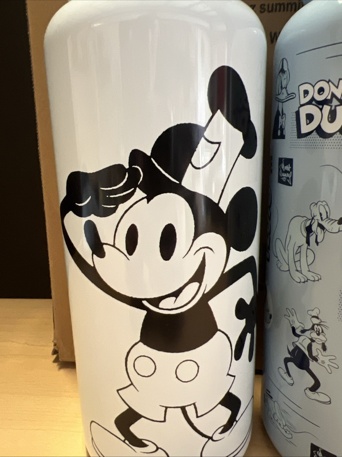 2pk MICKEY MOUSE Insulated Water Bottle W/Straw Lid Simple Modern 32 Oz BLUE