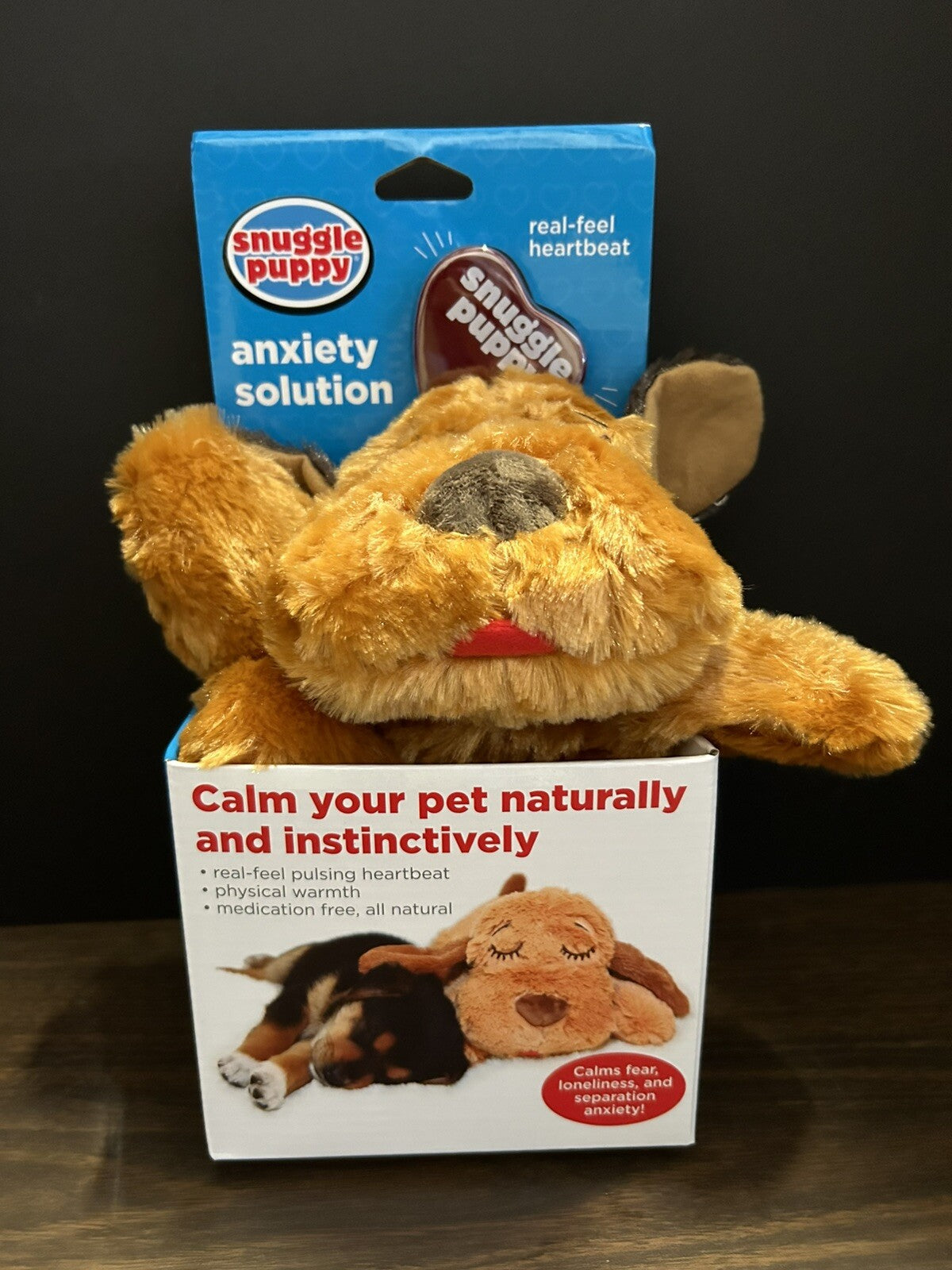 SmartPetLove Snuggle Puppy Heartbeat Stuffed Toy - Pet Anxiety Relief