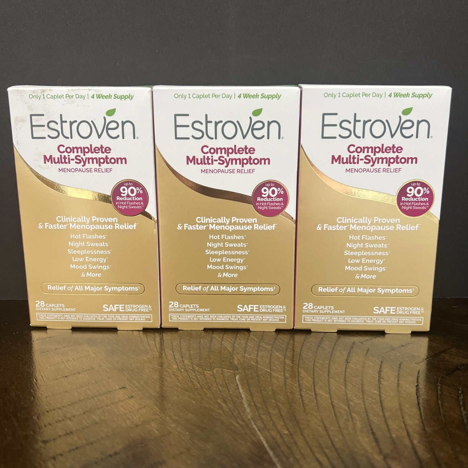 Estroven 3 Pack Complete Menopause Relief 28 Caps (total Of 84) Exp 04/26