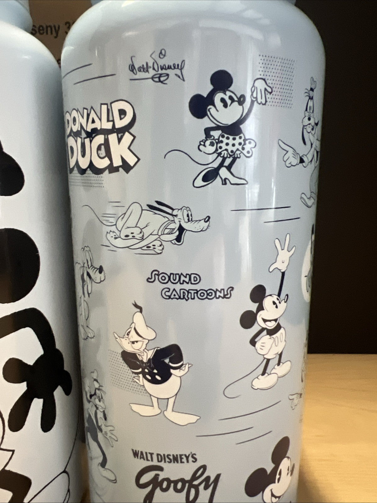 2pk MICKEY MOUSE Insulated Water Bottle W/Straw Lid Simple Modern 32 Oz BLUE